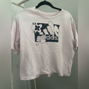 Pink adidas t-shirt